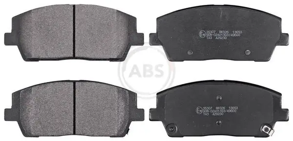 Bremsbelagsatz, Scheibenbremse Vorderachse A.B.S. 35307