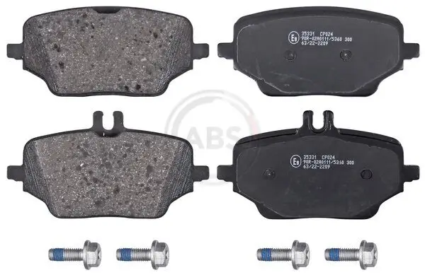 Bremsbelagsatz, Scheibenbremse Hinterachse A.B.S. 35331