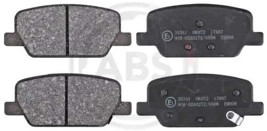 Bremsbelagsatz, Scheibenbremse Hinterachse A.B.S. 35341 Bild Bremsbelagsatz, Scheibenbremse Hinterachse A.B.S. 35341