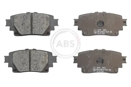 Bremsbelagsatz, Scheibenbremse Hinterachse A.B.S. 35349 Bild Bremsbelagsatz, Scheibenbremse Hinterachse A.B.S. 35349