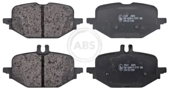 Bremsbelagsatz, Scheibenbremse Hinterachse A.B.S. 35407 Bild Bremsbelagsatz, Scheibenbremse Hinterachse A.B.S. 35407