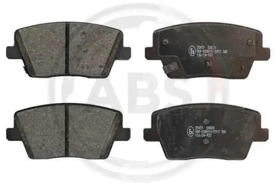 Bremsbelagsatz, Scheibenbremse Hinterachse A.B.S. 35451 Bild Bremsbelagsatz, Scheibenbremse Hinterachse A.B.S. 35451