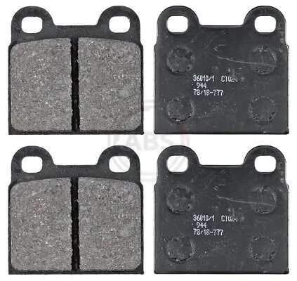 Bremsbelagsatz, Scheibenbremse Hinterachse A.B.S. 36010/1 Bild Bremsbelagsatz, Scheibenbremse Hinterachse A.B.S. 36010/1