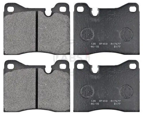 Bremsbelagsatz, Scheibenbremse Vorderachse A.B.S. 36133 Bild Bremsbelagsatz, Scheibenbremse Vorderachse A.B.S. 36133