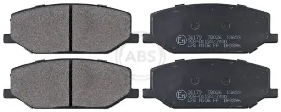 Bremsbelagsatz, Scheibenbremse Vorderachse A.B.S. 36179 Bild Bremsbelagsatz, Scheibenbremse Vorderachse A.B.S. 36179