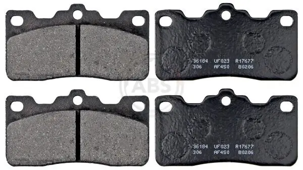 Bremsbelagsatz, Scheibenbremse Hinterachse A.B.S. 36184