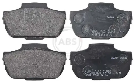 Bremsbelagsatz, Scheibenbremse Vorderachse A.B.S. 36284 Bild Bremsbelagsatz, Scheibenbremse Vorderachse A.B.S. 36284