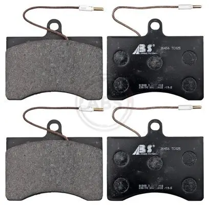 Bremsbelagsatz, Scheibenbremse Vorderachse A.B.S. 36456