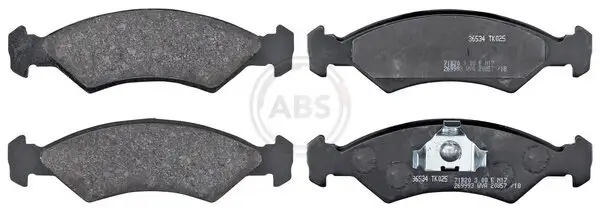 Bremsbelagsatz, Scheibenbremse Vorderachse A.B.S. 36534
