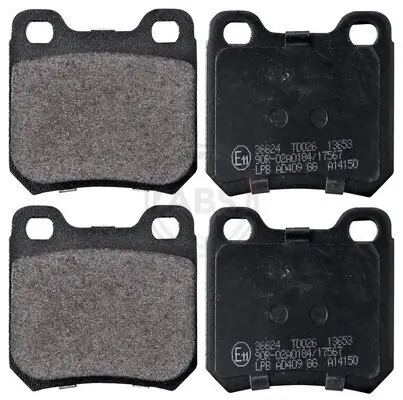 Bremsbelagsatz, Scheibenbremse Hinterachse A.B.S. 36624 Bild Bremsbelagsatz, Scheibenbremse Hinterachse A.B.S. 36624