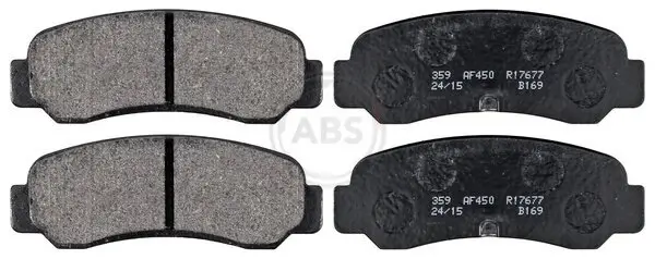 Bremsbelagsatz, Scheibenbremse Hinterachse A.B.S. 36660/1