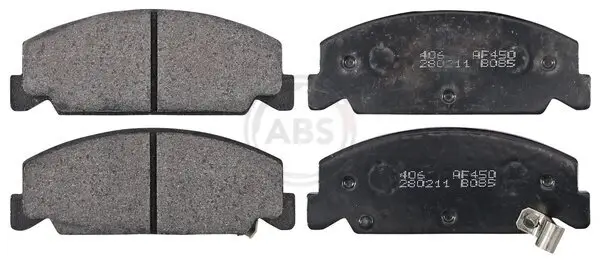 Bremsbelagsatz, Scheibenbremse Vorderachse A.B.S. 36669