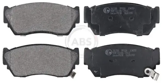 Bremsbelagsatz, Scheibenbremse Vorderachse A.B.S. 36728 Bild Bremsbelagsatz, Scheibenbremse Vorderachse A.B.S. 36728
