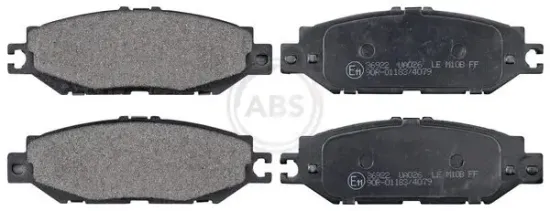 Bremsbelagsatz, Scheibenbremse Hinterachse A.B.S. 36922 Bild Bremsbelagsatz, Scheibenbremse Hinterachse A.B.S. 36922