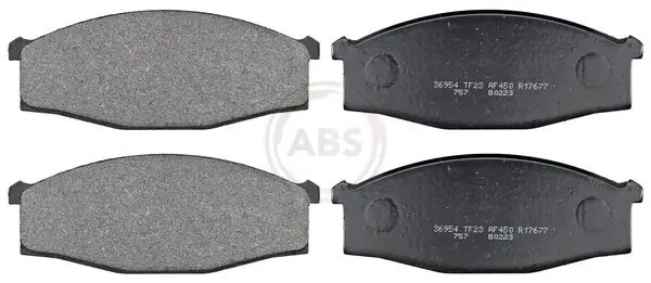 Bremsbelagsatz, Scheibenbremse Vorderachse A.B.S. 36954