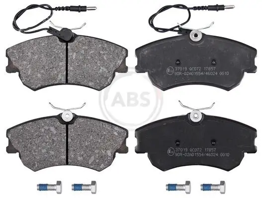 Bremsbelagsatz, Scheibenbremse Vorderachse A.B.S. 37019 Bild Bremsbelagsatz, Scheibenbremse Vorderachse A.B.S. 37019
