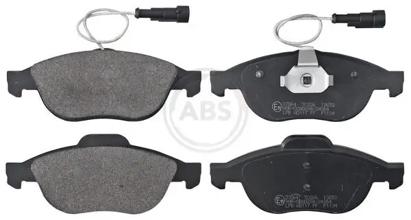 Bremsbelagsatz, Scheibenbremse Vorderachse A.B.S. 37064