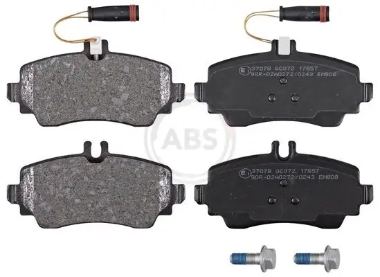 Bremsbelagsatz, Scheibenbremse Vorderachse A.B.S. 37078 Bild Bremsbelagsatz, Scheibenbremse Vorderachse A.B.S. 37078
