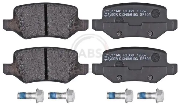 Bremsbelagsatz, Scheibenbremse Hinterachse A.B.S. 37146