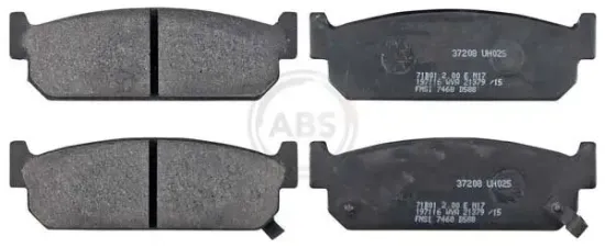 Bremsbelagsatz, Scheibenbremse Hinterachse A.B.S. 37208 Bild Bremsbelagsatz, Scheibenbremse Hinterachse A.B.S. 37208