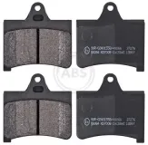 Bremsbelagsatz, Scheibenbremse Hinterachse A.B.S. 37276