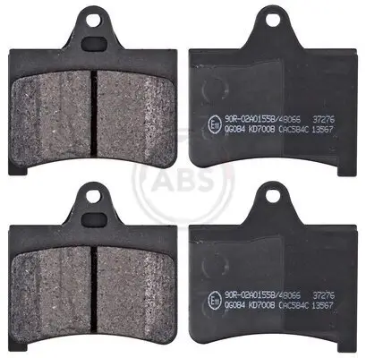 Bremsbelagsatz, Scheibenbremse Hinterachse A.B.S. 37276 Bild Bremsbelagsatz, Scheibenbremse Hinterachse A.B.S. 37276