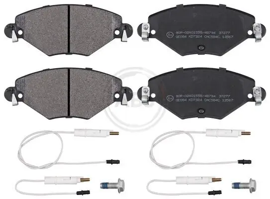 Bremsbelagsatz, Scheibenbremse Vorderachse A.B.S. 37277