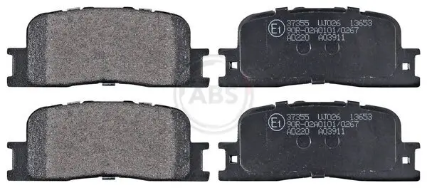 Bremsbelagsatz, Scheibenbremse Hinterachse A.B.S. 37355