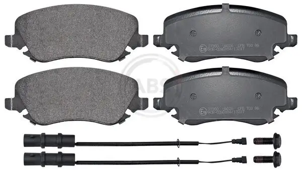 Bremsbelagsatz, Scheibenbremse Vorderachse A.B.S. 37380