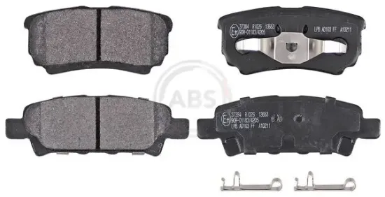 Bremsbelagsatz, Scheibenbremse Vorderachse A.B.S. 37627 Bild Bremsbelagsatz, Scheibenbremse Vorderachse A.B.S. 37627