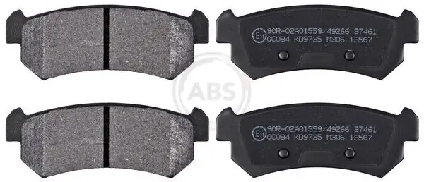 Bremsbelagsatz, Scheibenbremse Hinterachse A.B.S. 37461