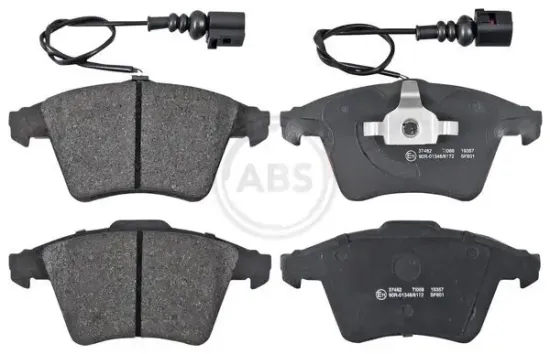 Bremsbelagsatz, Scheibenbremse Vorderachse A.B.S. 37482 Bild Bremsbelagsatz, Scheibenbremse Vorderachse A.B.S. 37482