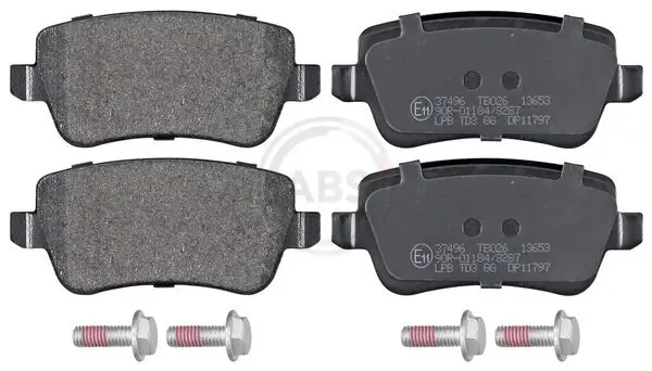 Bremsbelagsatz, Scheibenbremse Hinterachse A.B.S. 37496