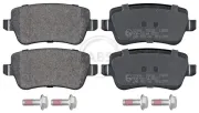Bremsbelagsatz, Scheibenbremse Hinterachse A.B.S. 37496