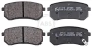 Bremsbelagsatz, Scheibenbremse Hinterachse A.B.S. 37515