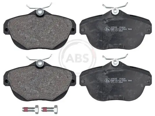 Bremsbelagsatz, Scheibenbremse Hinterachse A.B.S. 37539