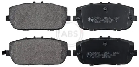 Bremsbelagsatz, Scheibenbremse Hinterachse A.B.S. 37550 Bild Bremsbelagsatz, Scheibenbremse Hinterachse A.B.S. 37550