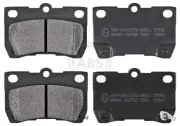 Bremsbelagsatz, Scheibenbremse Hinterachse A.B.S. 37556