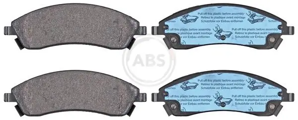 Bremsbelagsatz, Scheibenbremse Vorderachse A.B.S. 37570