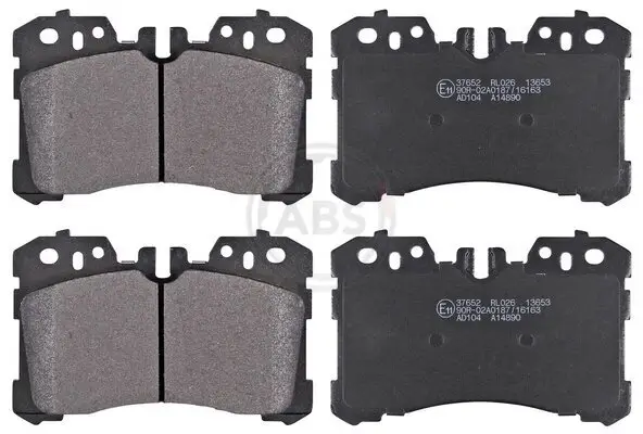 Bremsbelagsatz, Scheibenbremse Vorderachse A.B.S. 37652