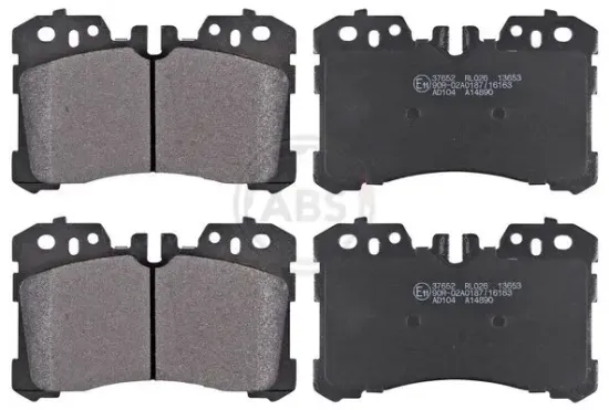 Bremsbelagsatz, Scheibenbremse Vorderachse A.B.S. 37652 Bild Bremsbelagsatz, Scheibenbremse Vorderachse A.B.S. 37652