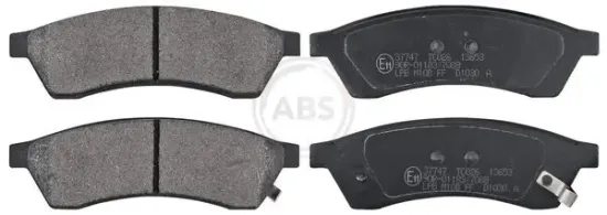 Bremsbelagsatz, Scheibenbremse Hinterachse A.B.S. 37747 Bild Bremsbelagsatz, Scheibenbremse Hinterachse A.B.S. 37747