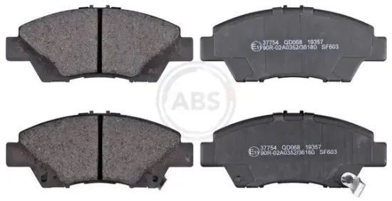 Bremsbelagsatz, Scheibenbremse Vorderachse A.B.S. 37754 Bild Bremsbelagsatz, Scheibenbremse Vorderachse A.B.S. 37754