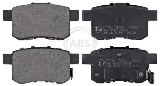Bremsbelagsatz, Scheibenbremse Hinterachse A.B.S. 37756 Bild Bremsbelagsatz, Scheibenbremse Hinterachse A.B.S. 37756