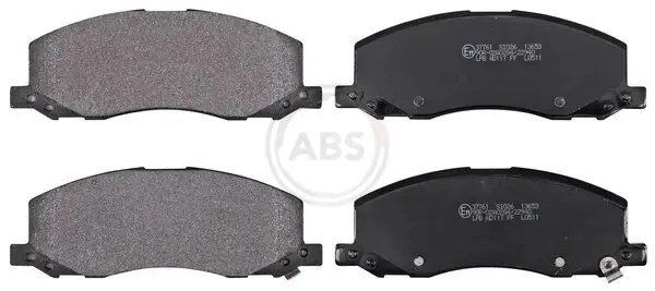 Bremsbelagsatz, Scheibenbremse Vorderachse A.B.S. 37761