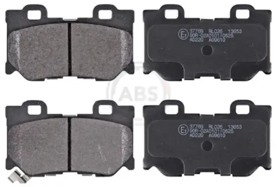 Bremsbelagsatz, Scheibenbremse Hinterachse A.B.S. 37769 Bild Bremsbelagsatz, Scheibenbremse Hinterachse A.B.S. 37769