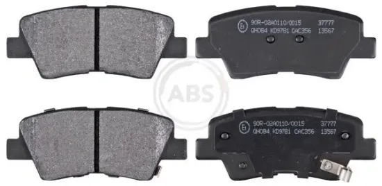 Bremsbelagsatz, Scheibenbremse Hinterachse A.B.S. 37777 Bild Bremsbelagsatz, Scheibenbremse Hinterachse A.B.S. 37777