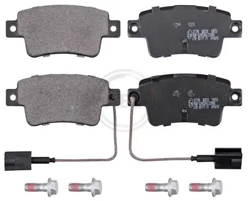 Bremsbelagsatz, Scheibenbremse Hinterachse A.B.S. 37796 Bild Bremsbelagsatz, Scheibenbremse Hinterachse A.B.S. 37796