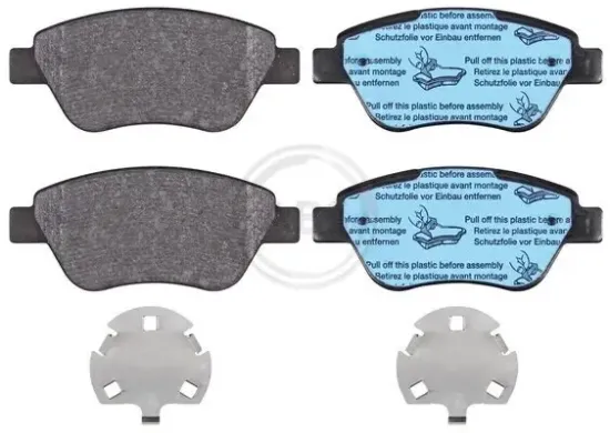 Bremsbelagsatz, Scheibenbremse Vorderachse A.B.S. 37817 Bild Bremsbelagsatz, Scheibenbremse Vorderachse A.B.S. 37817