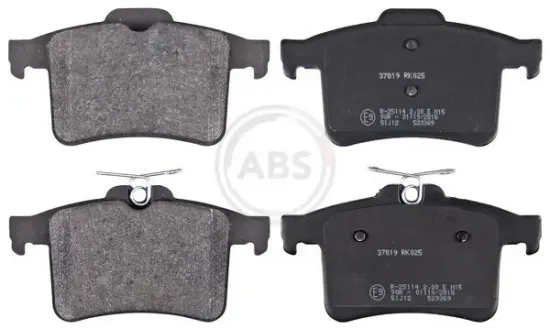 Bremsbelagsatz, Scheibenbremse Hinterachse A.B.S. 37819 Bild Bremsbelagsatz, Scheibenbremse Hinterachse A.B.S. 37819